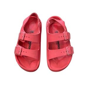 Birkenstock Pink Milano Sandals Youth Size 12 excellent condition